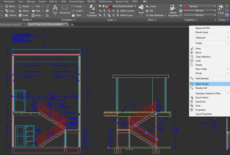 autocad hide objects